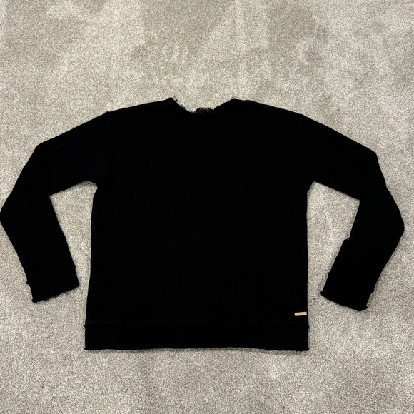 ALALA Cypher Sweatshirt black destroyed  crewneck size small EUC - Picture 7 of 13